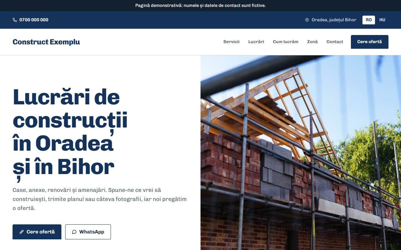 Construct Exemplu